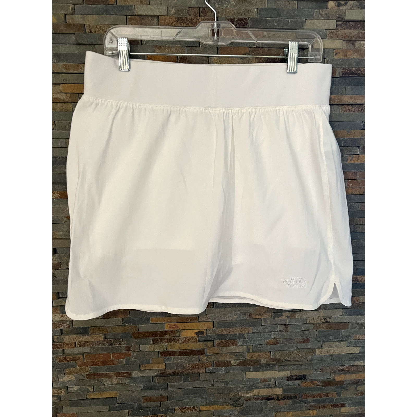 The North Face Womens Classic V Skort Tennis Golf Pickleball Skirt White Size L